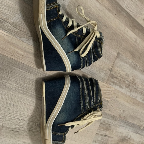 Jean wedge booties - Picture 3 of 5